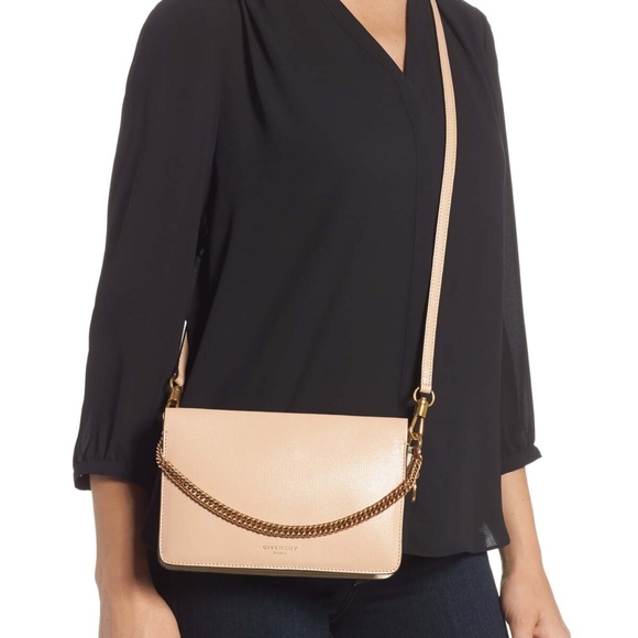 Givenchy Handbags - Givenchy Cross 3 Crossbody Bag in Nude/Light Beige